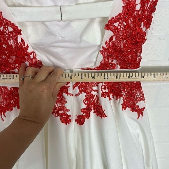 Alyce Paris Womens prom dress size 2 short Fit and Flare Mini Dress Red - Picture 13 of 16